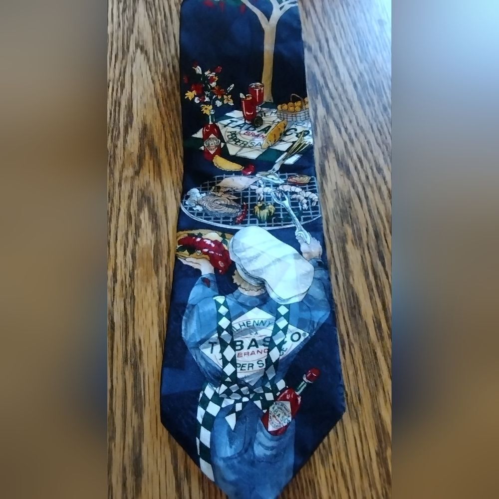 Tabasco silk tie